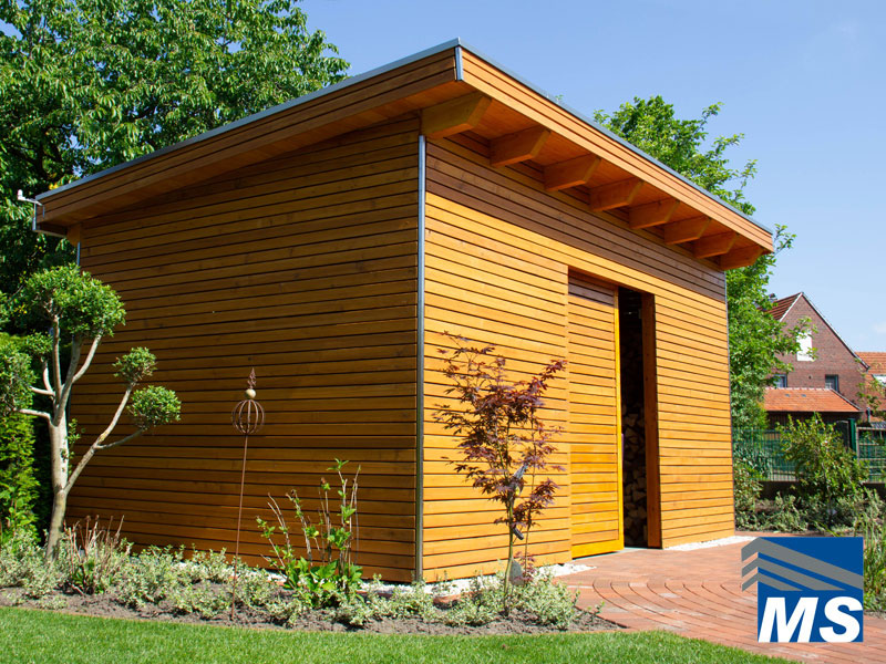Gartenhaus Bausatz für Selbstaufbau oder Montage durch MS Holztechnik